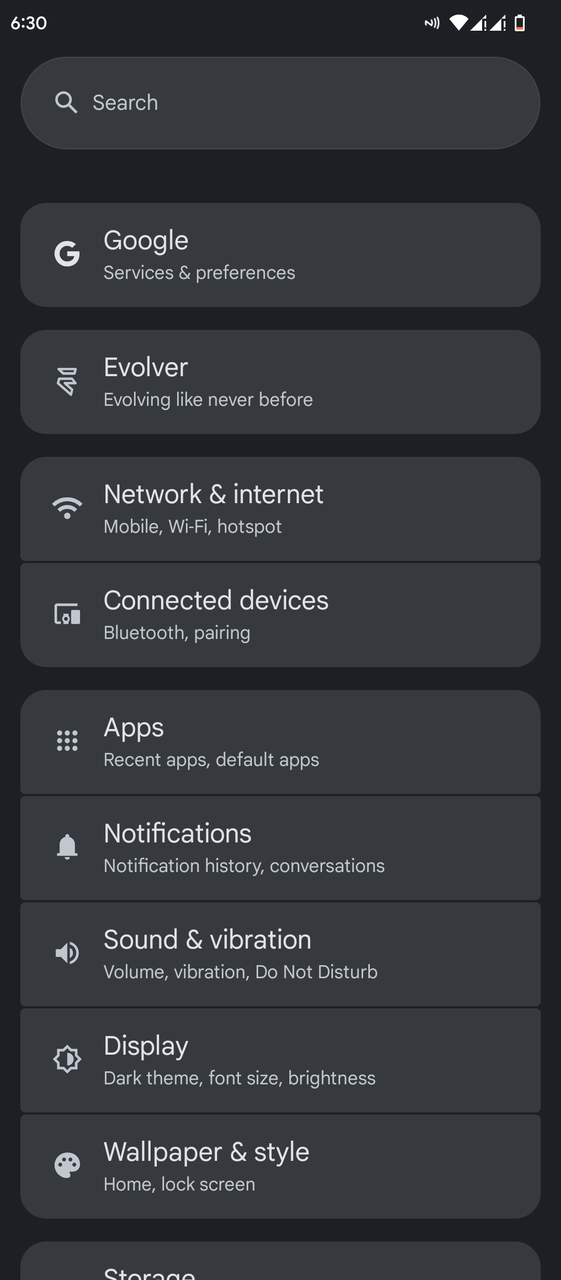 Settings